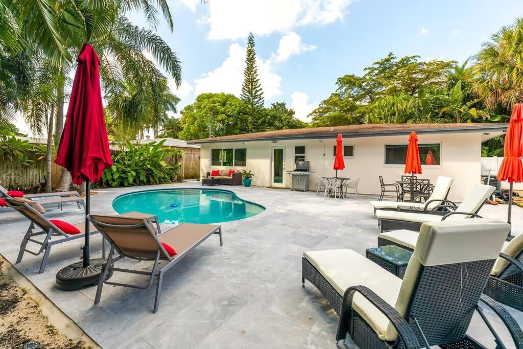 Private Oasis With Pool Near Beaches, Dining & Las Olas Форт-Лодердейл Екстер'єр фото