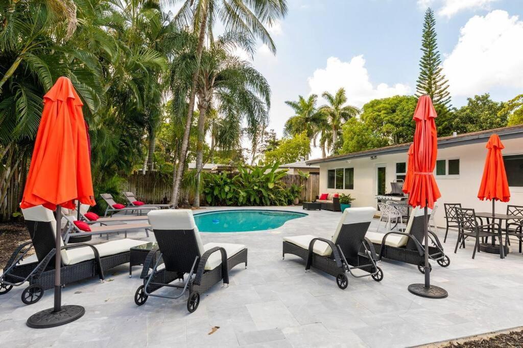 Private Oasis With Pool Near Beaches, Dining & Las Olas Форт-Лодердейл Екстер'єр фото